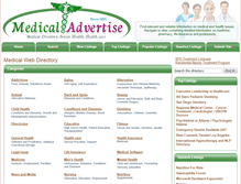 Tablet Screenshot of medicaladvertise.com